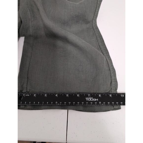 Athleta Reverie Linen Pant Women Size 6* Beachy Wide Leg Pull On Jasper Green - Picture 9 of 10